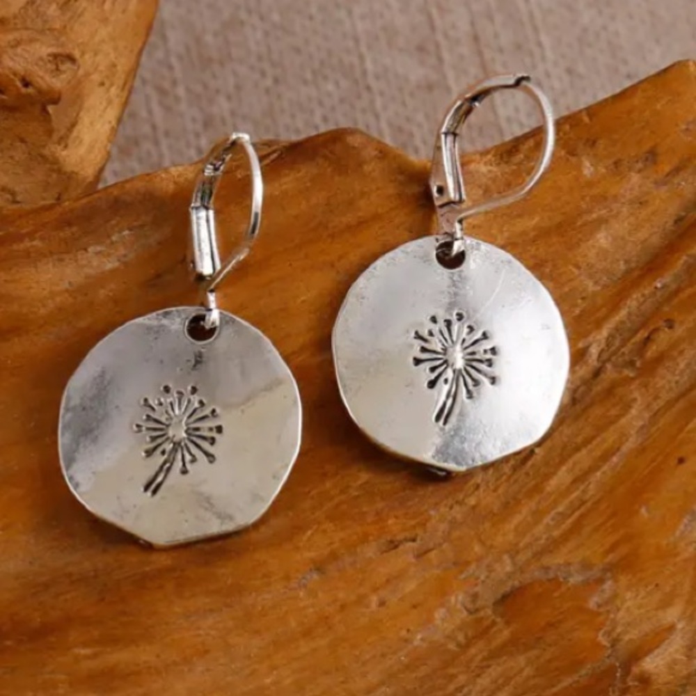 DANDELION EARRINGS - Picture 3 of 5